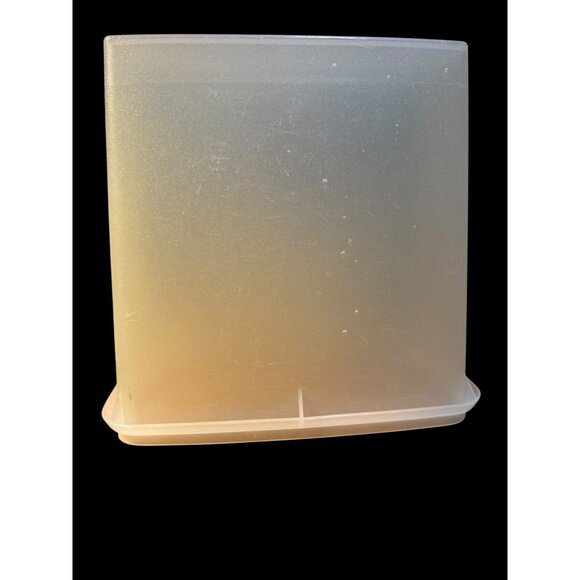 Tupperware Rectangular Cereal Storage Container With NO Lid 4"x4"x7.5" 469-9 - Picture 8 of 10